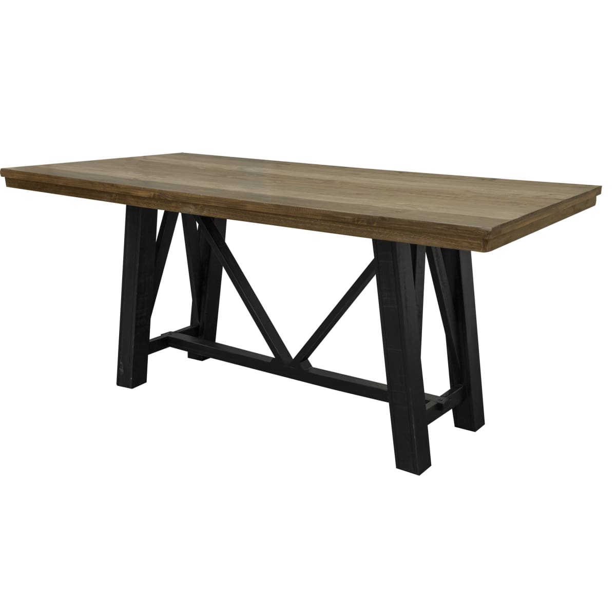 Loft Brown 6pc Dining Set - 78-3/4 x 39-1/4 - DININGCOUNTERHEIGHT