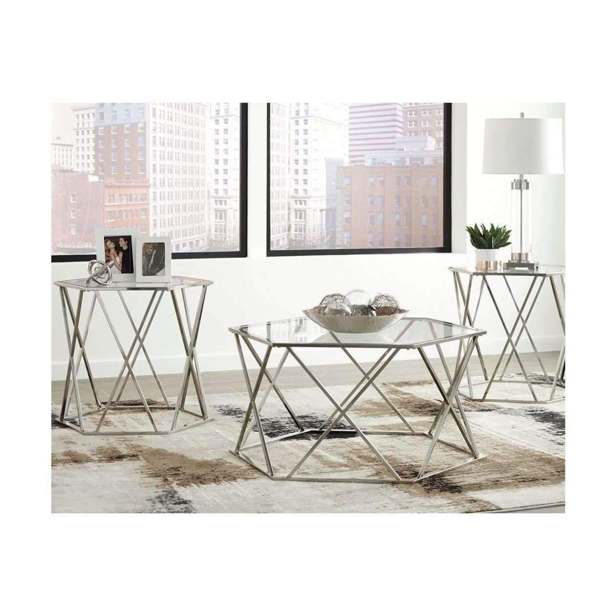 Madanere 3pc Coffee Table Set - COFFEE TABLE