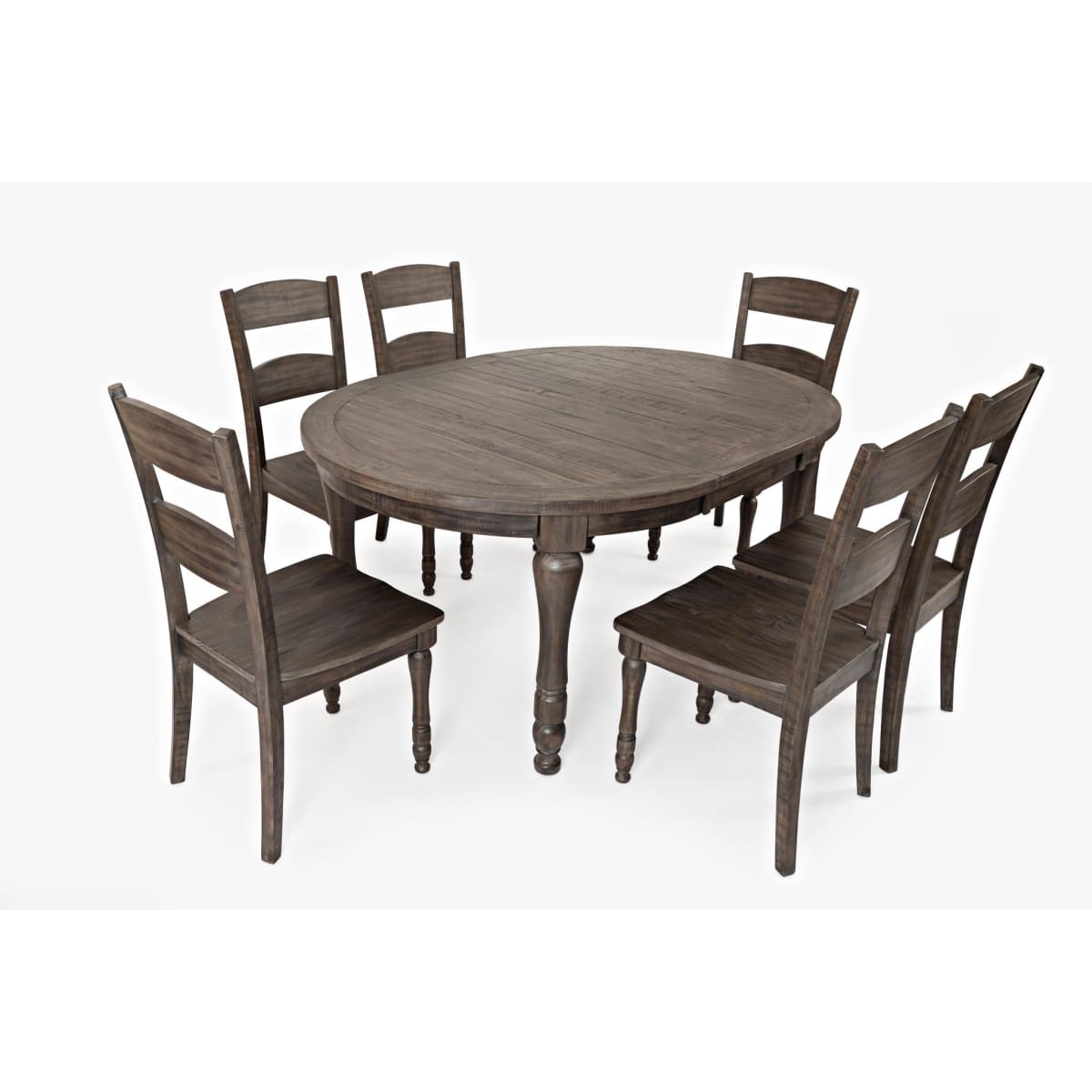 Madison County Barnwood 5Pc Round/Oval Dining Set - 48X48X66 - DININGCOUNTERHEIGHT