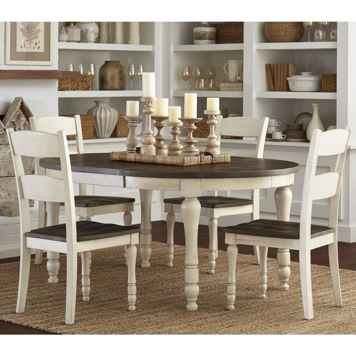 Madison County Round/Oval Dining Set - 48X48X66 - DININGCOUNTERHEIGHT