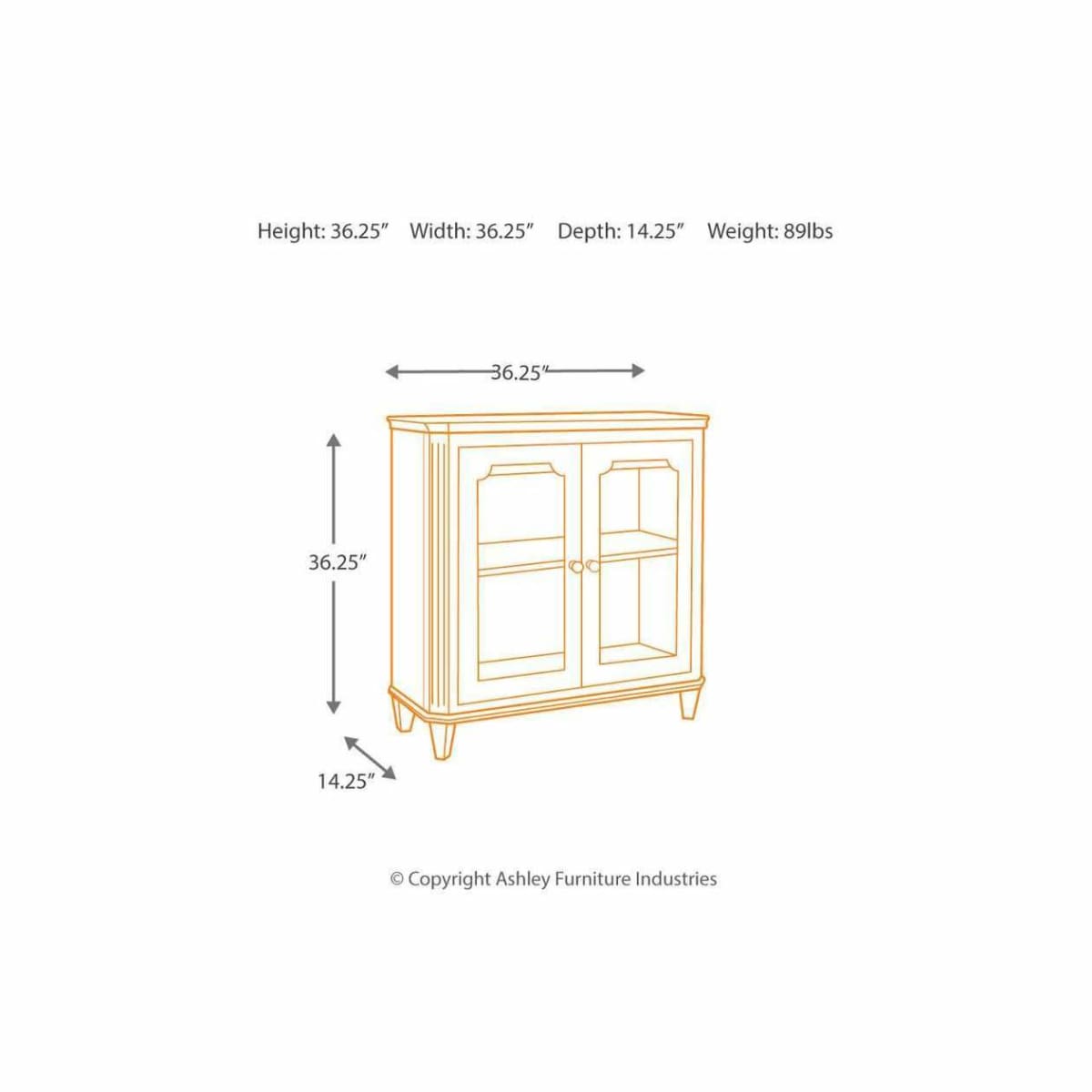 Mirimyn Antique Teal Small Accent Cabinet - accent cabinet