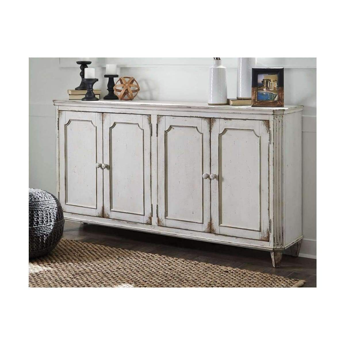 Mirimyn Antique White Accent Cabinet - accent cabinet