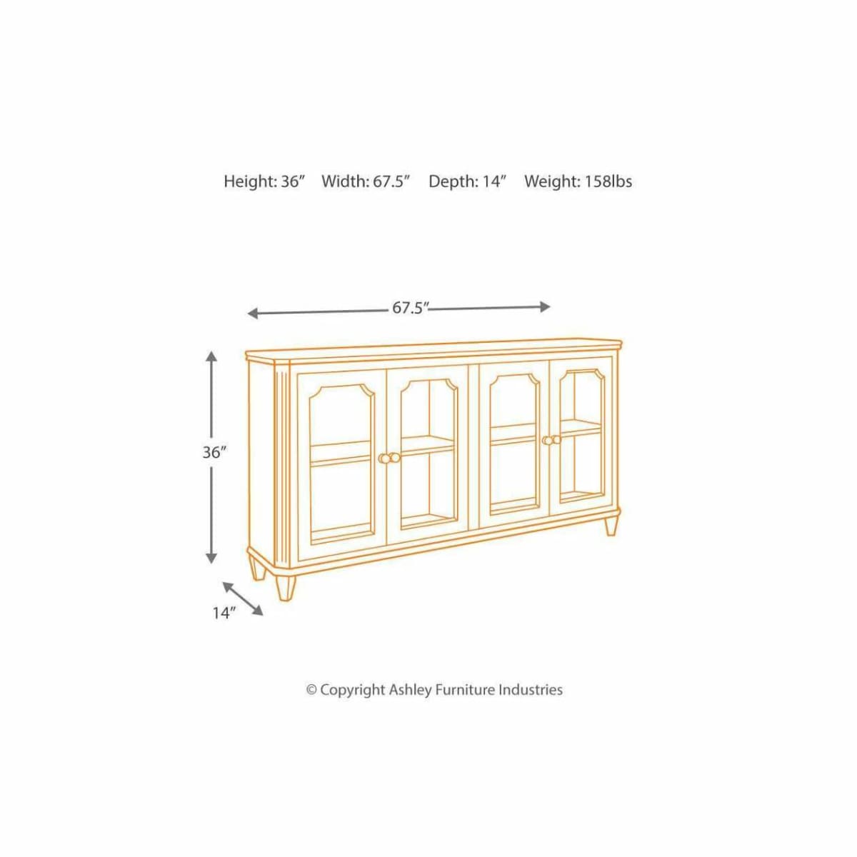 Mirimyn Gray Accent Cabinet - accent cabinet