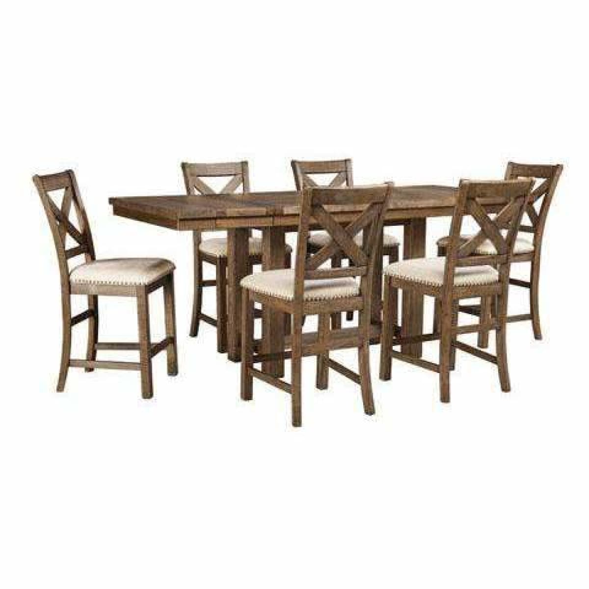 Furniture Barn - Moriville 7Pc Counter Height Table Set