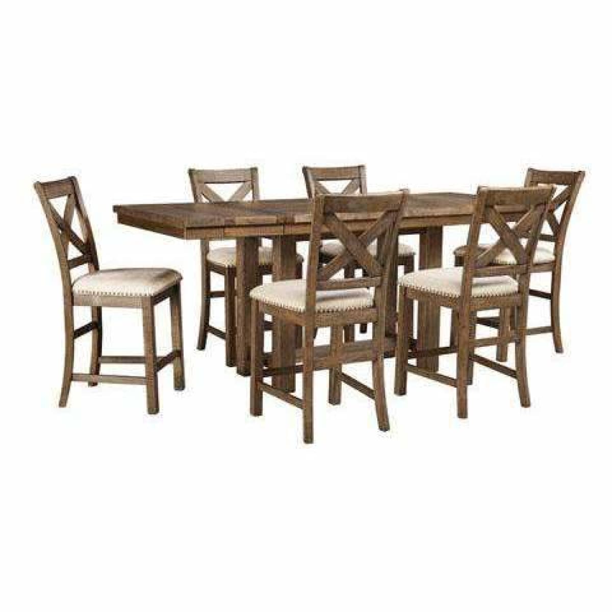Moriville 7Pc Counter Height Table Set - DININGCOUNTERHEIGHT