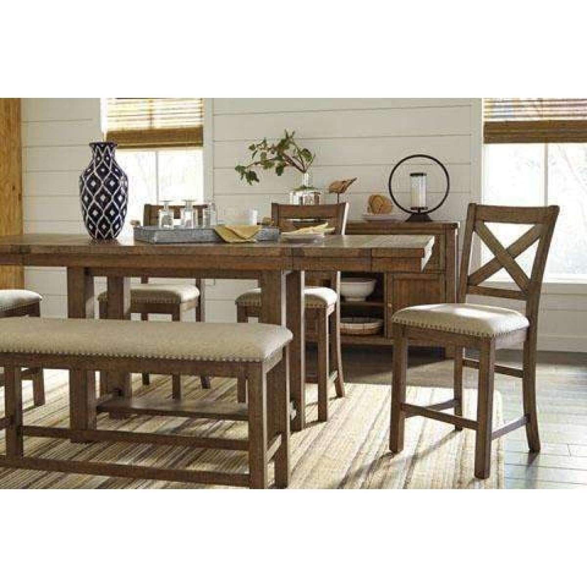 Moriville 7Pc Counter Height Table Set - DININGCOUNTERHEIGHT