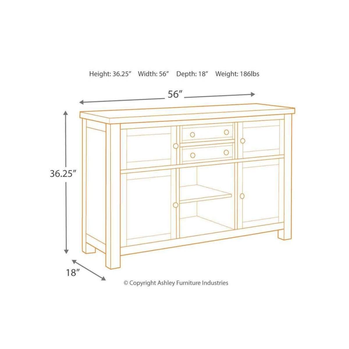 Moriville Dining Room Server - Side Board