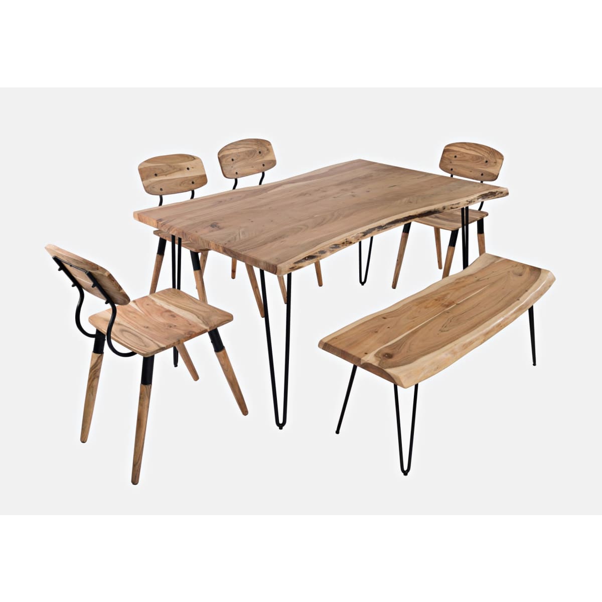 Nature’s Edge Casual 6pc Dining Set - 36X60 - DININGCOUNTERHEIGHT