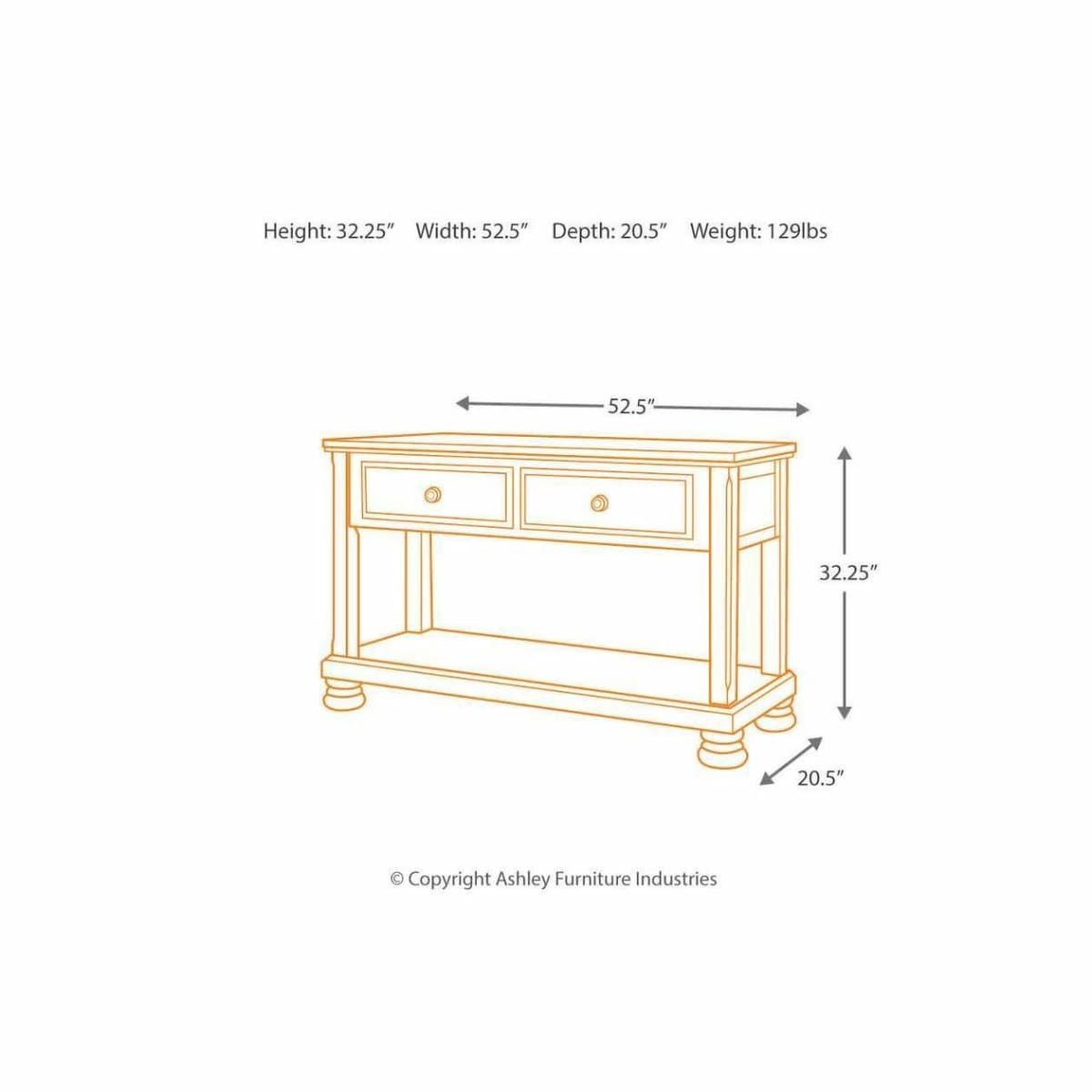 Porter Sofa Table - CONSOLE TABLE