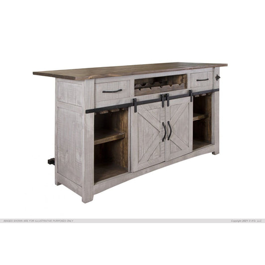 Pueblo Grey Bar - 76 x 26 1/2 x 42 - BAR