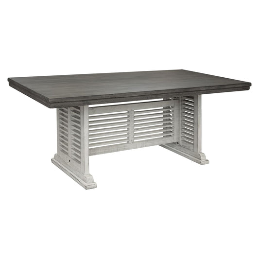 Stone Color Rectangular Dining Table - DININGCOUNTERHEIGHT