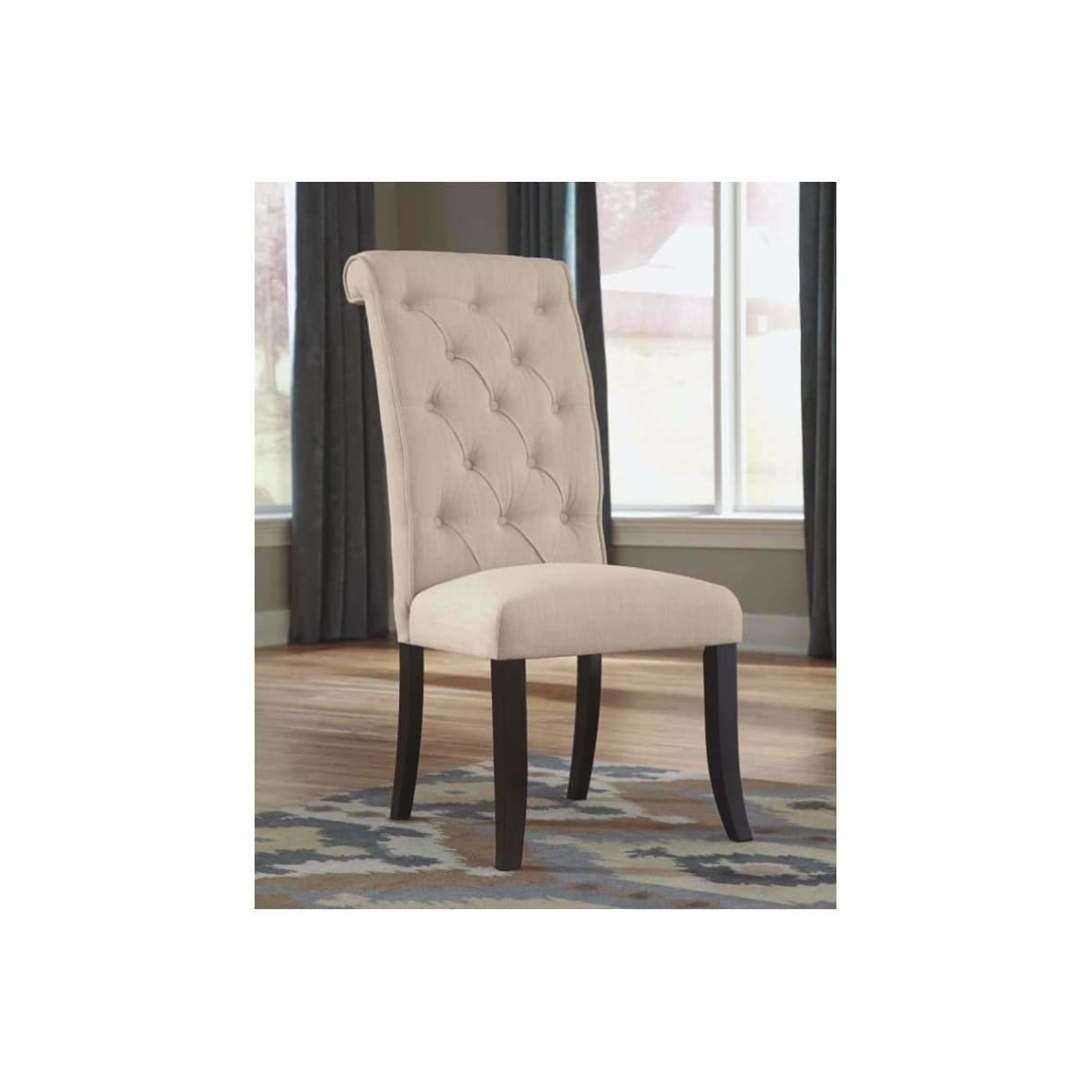 Tripton Dining Room Linen Chair - dining chairs