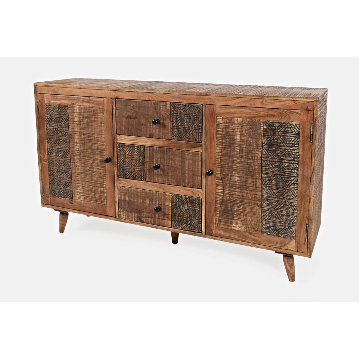 Urban Village 2 Door Accent Chest - 57X14X33 - accent cabinet