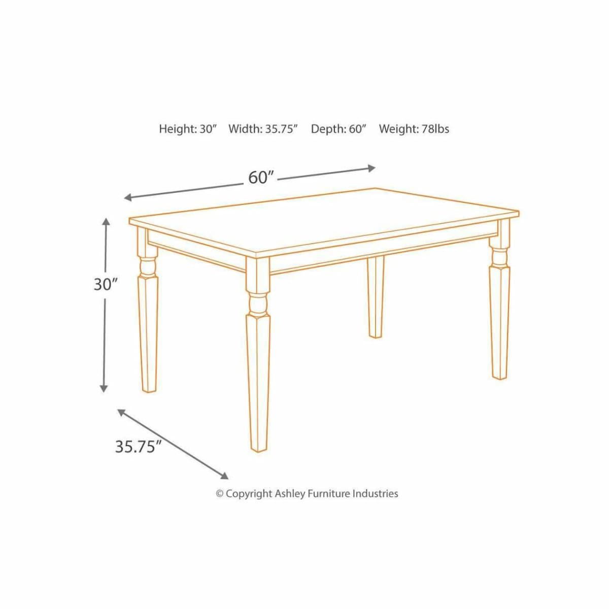 Whitesburg Dining Room Table Set - DININGCOUNTERHEIGHT