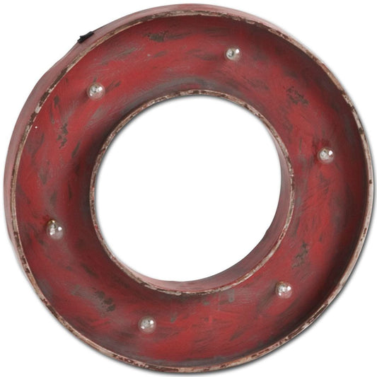 Abaco Wall Decor Red Metal | LED - alternative-wall-decor