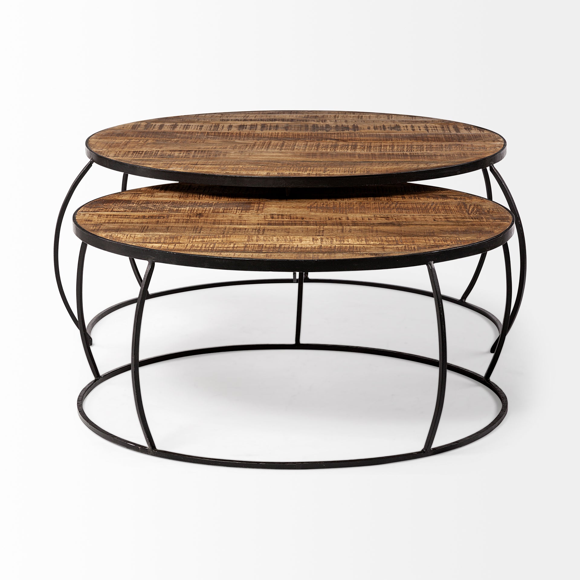 Clapp Coffee Table Brown Wood | X Pattern - coffee-tables