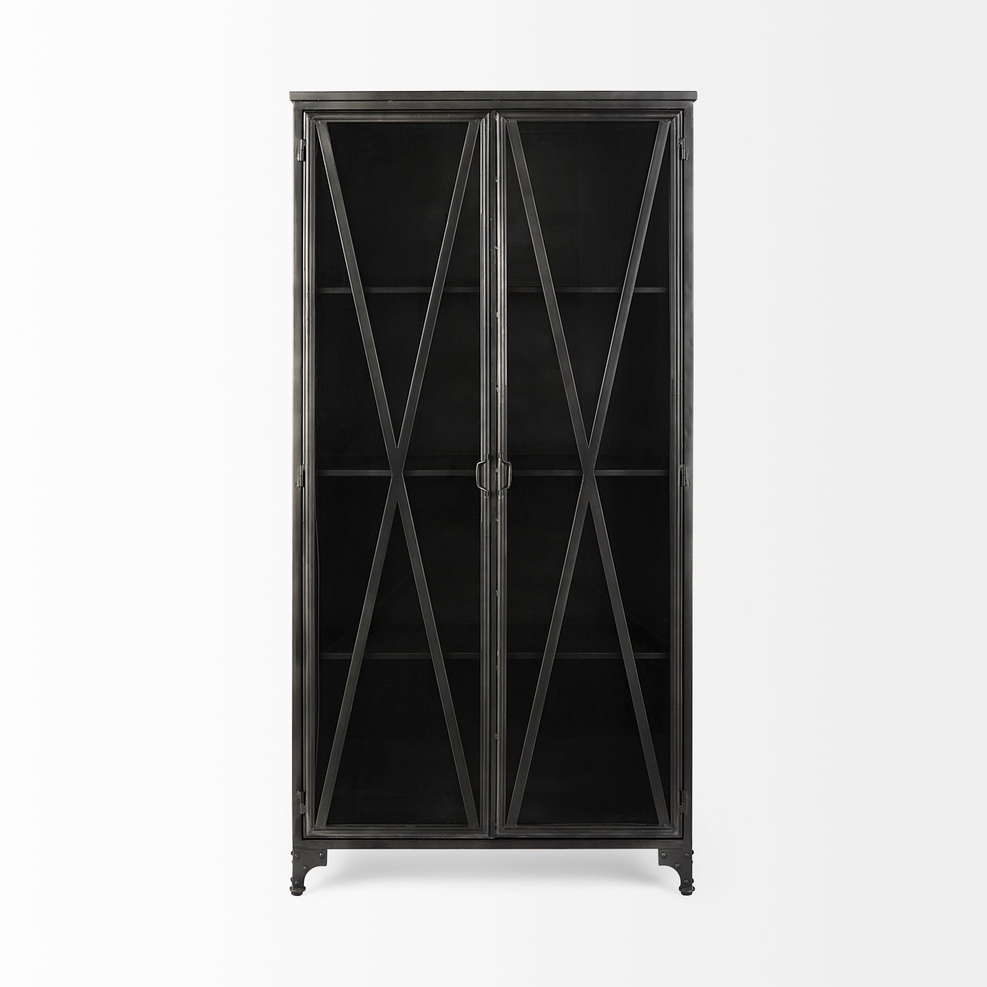 Poppy Cabinet Black Metal - cabinets