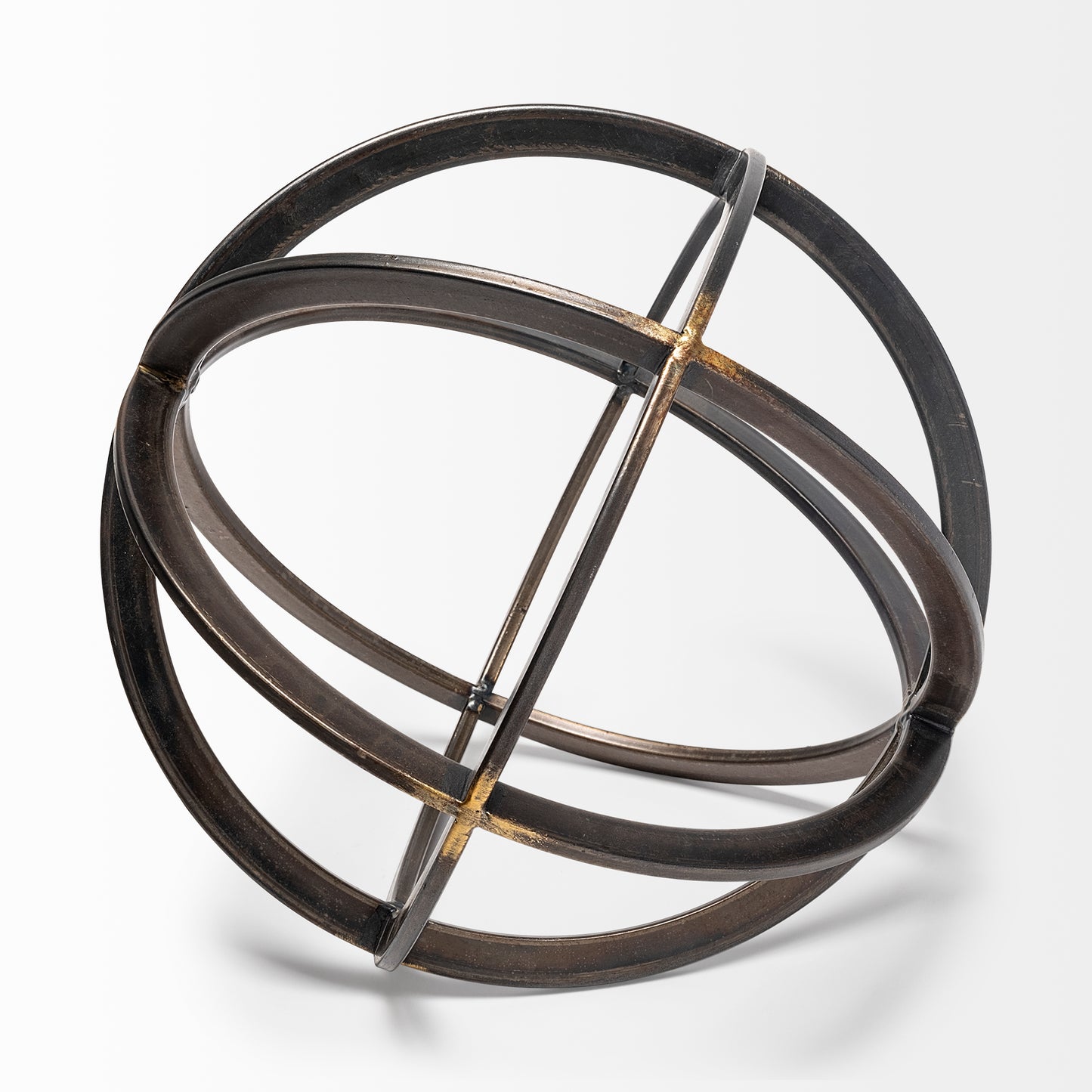 Galenna III (Large) 10L x 10W Black Metal Circular Decorative Orb