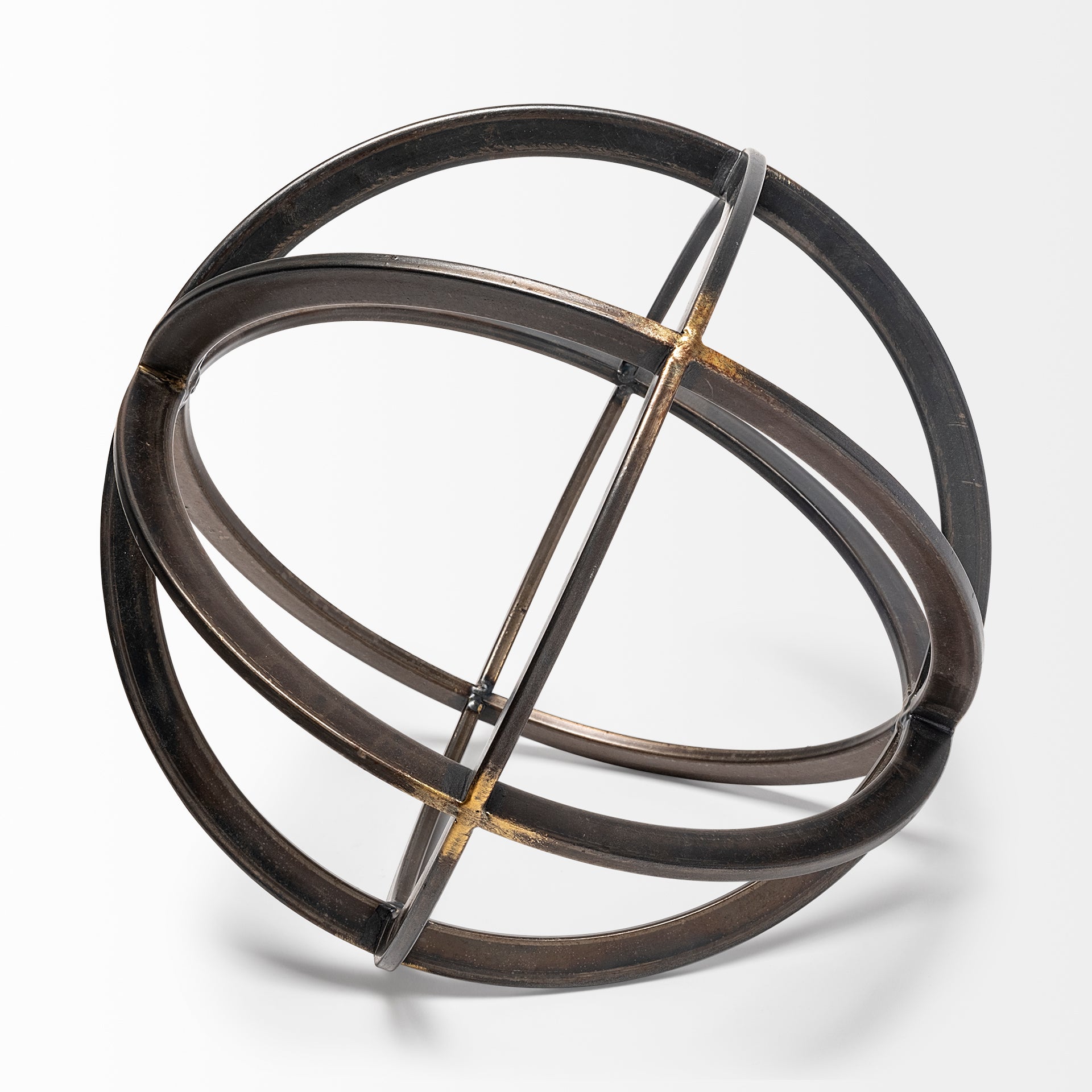 Galenna III (Large) 10L x 10W Black Metal Circular Decorative Orb