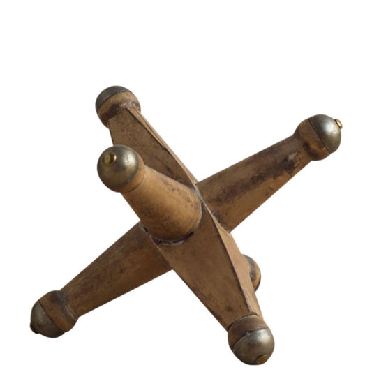 Jacto (Small) 9L x 9W Brown Wooden Jack
