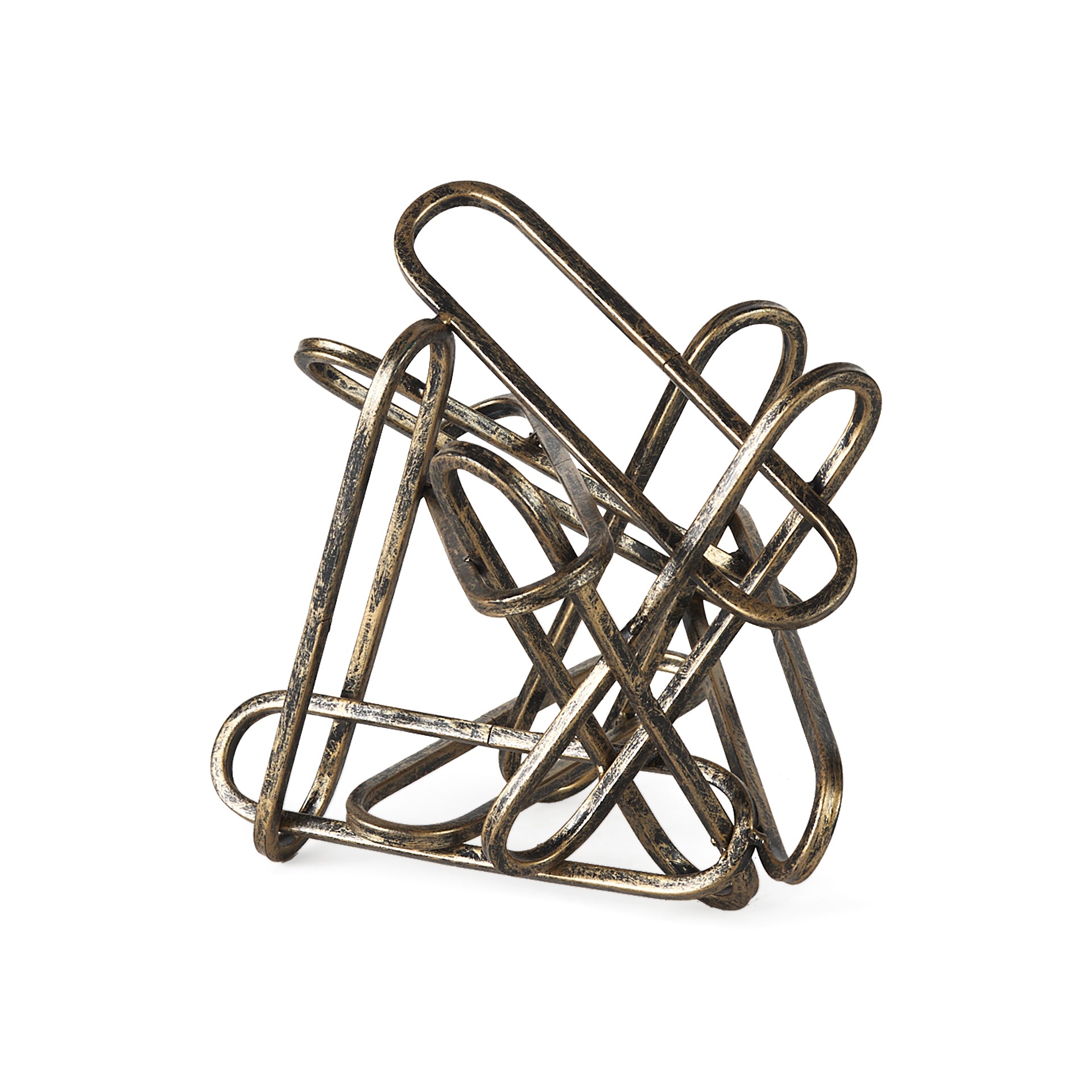 Henderson II 10L x 12W Gold Metal Paperclip Object