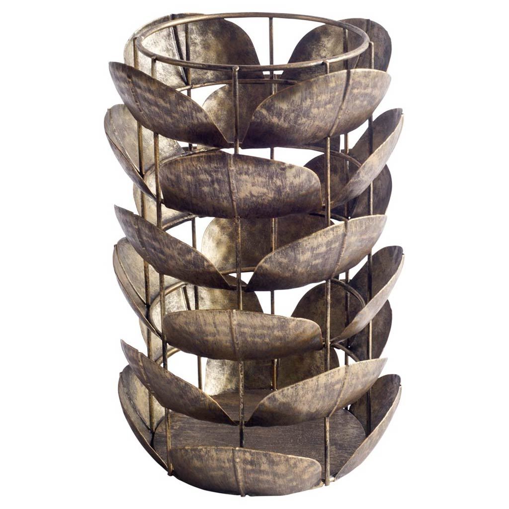 Henley I Small Bronze Metal Decorative Table Candle Holder