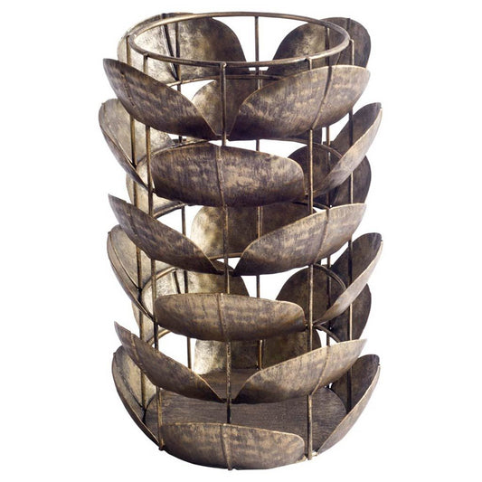 Henley I Small Bronze Metal Decorative Table Candle Holder