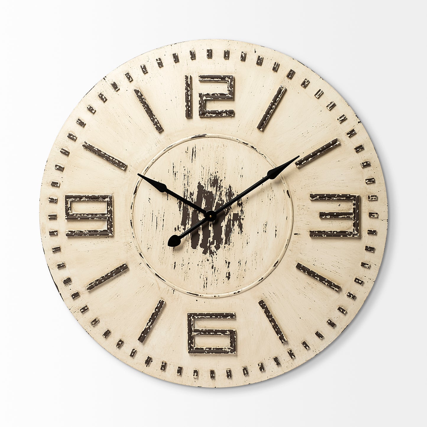 Devonshire Wall Clock Cream Wood | 42’’ - wall-clocks