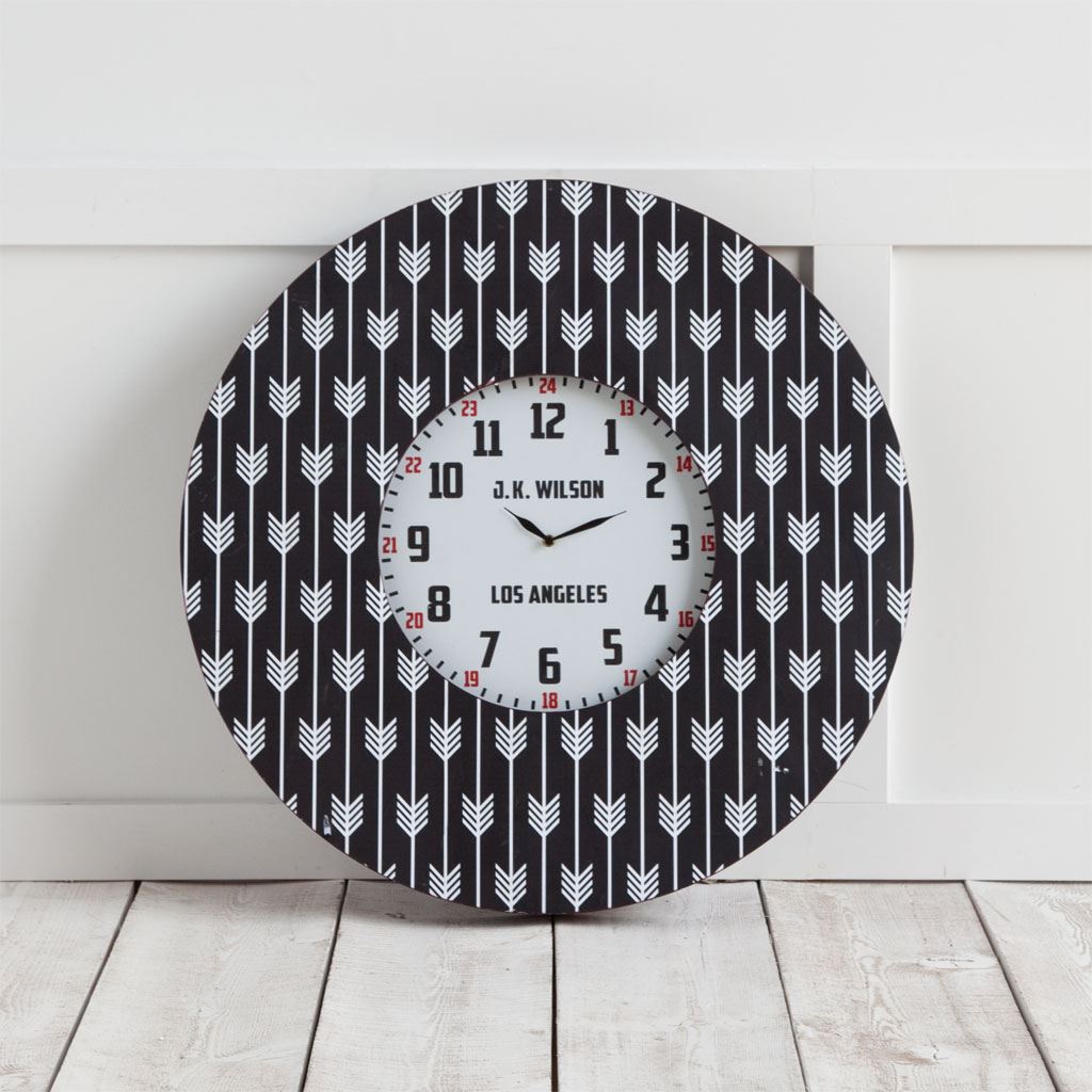 Calabash Wall Clock Black Wood | 33’’ - wall-clocks