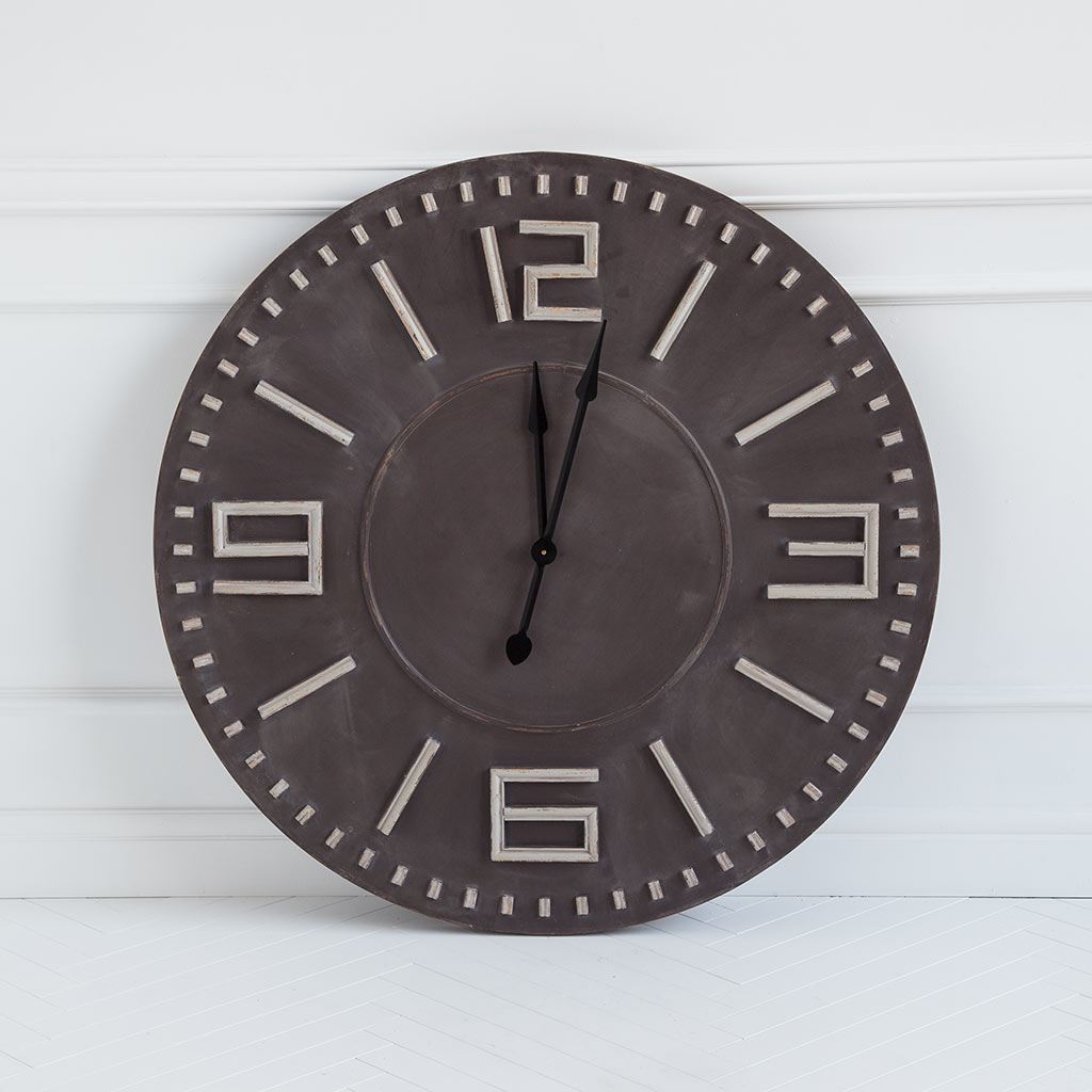 Devonshire II 42" Round Oversize Industrial Wall Clock