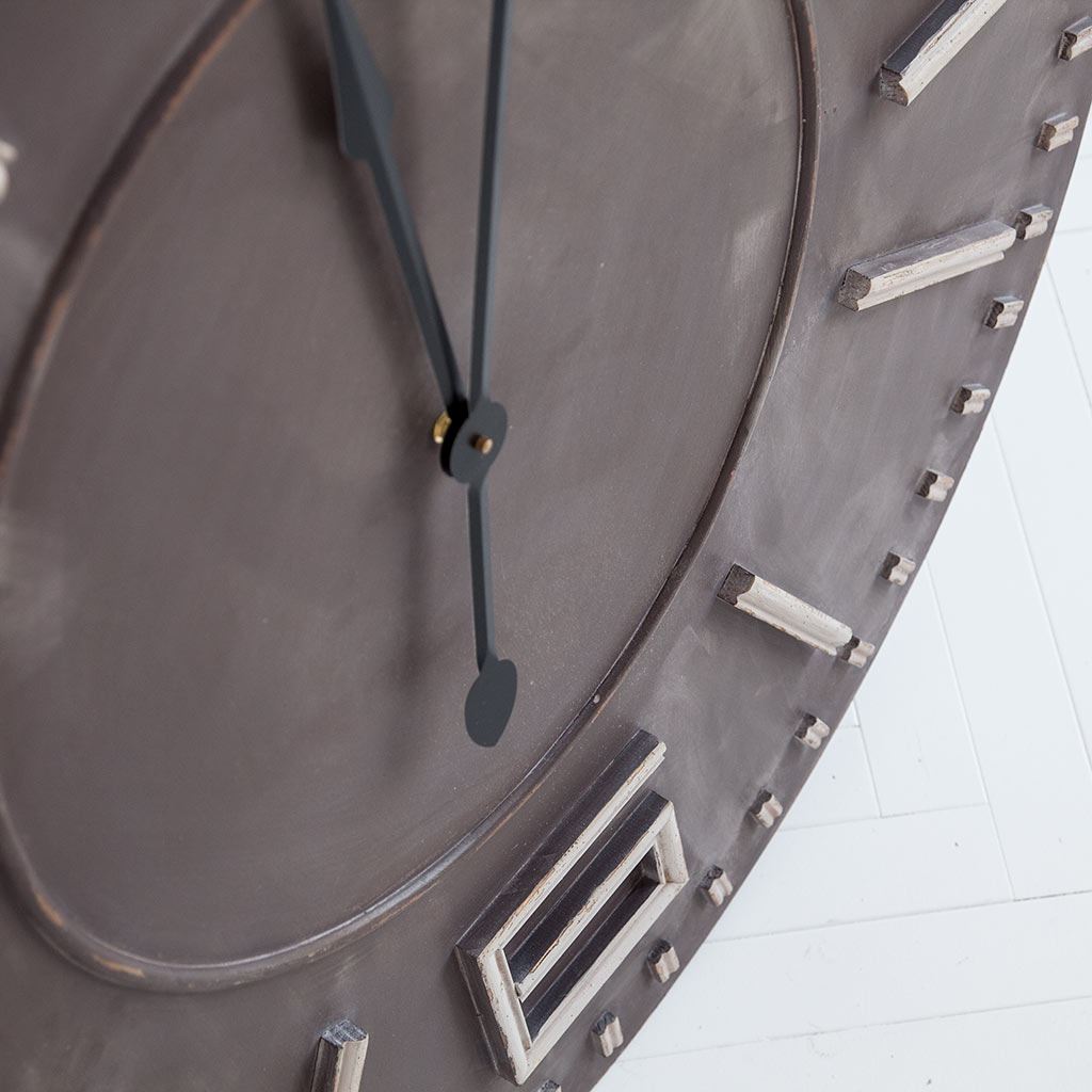 Devonshire II 42" Round Oversize Industrial Wall Clock