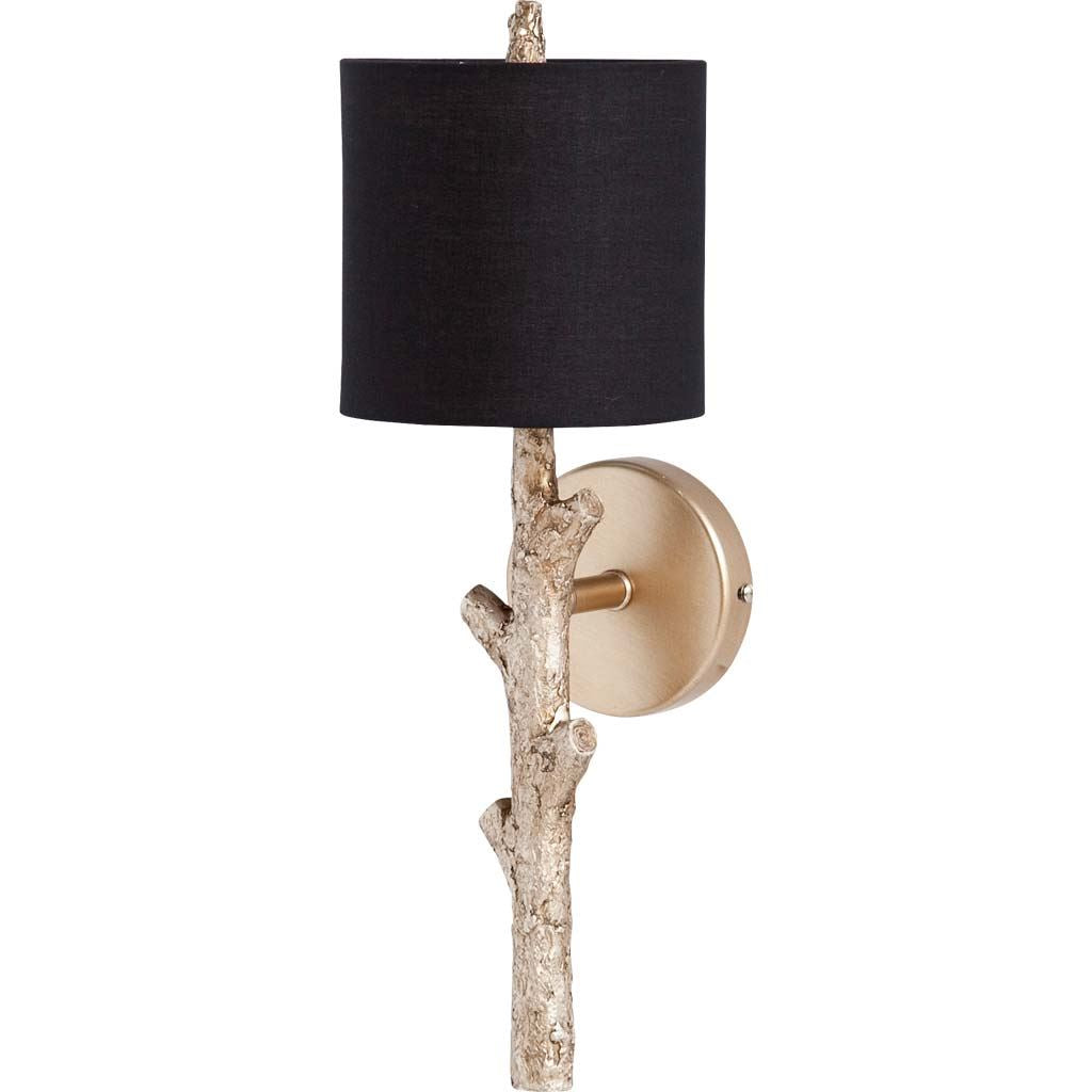 Sabinal Wall Sconce Gold Resin | Black Shade - wall-fixtures