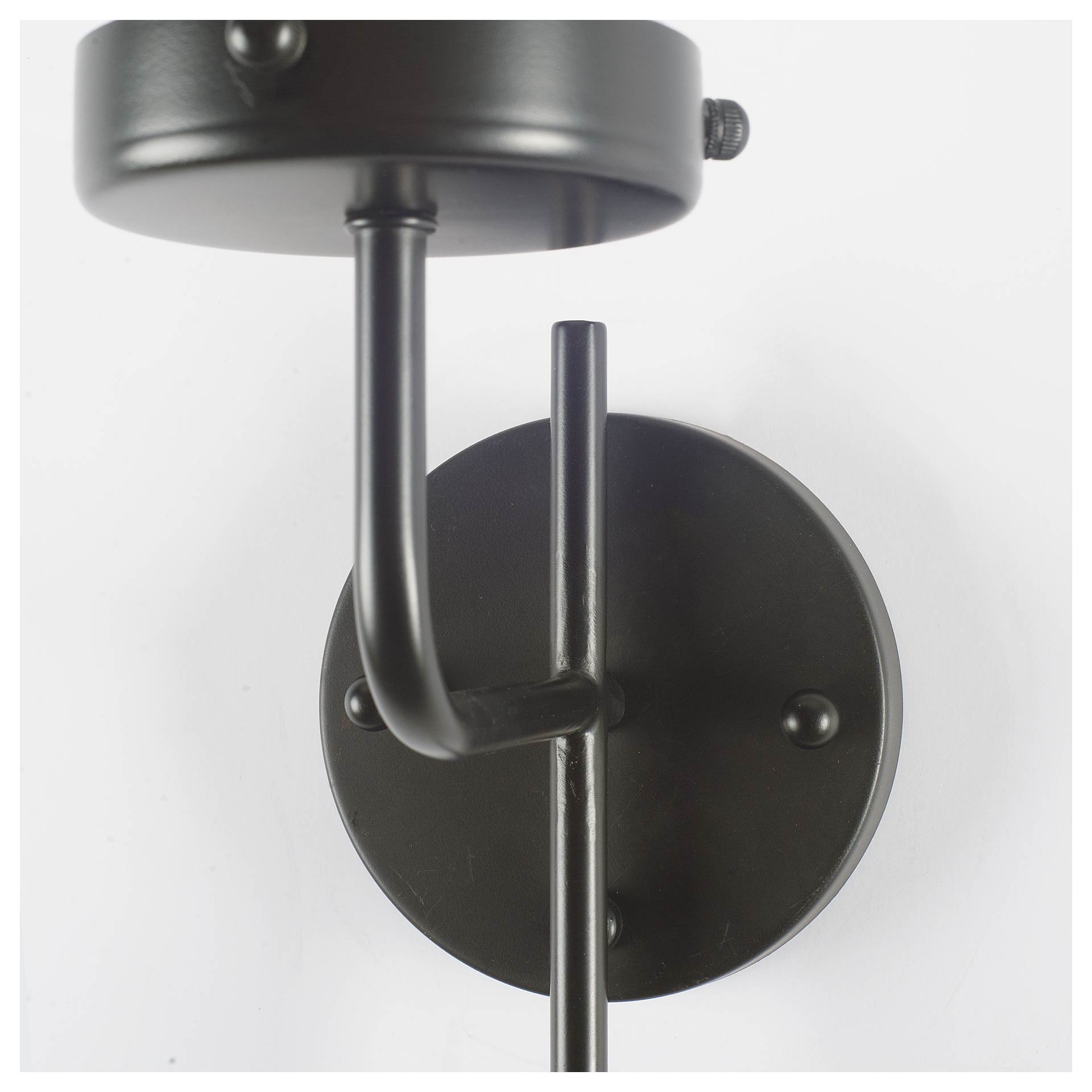 Bougeoir I I 8x20 Gray Metal Cylindrical Glass Shade Wall Sconce