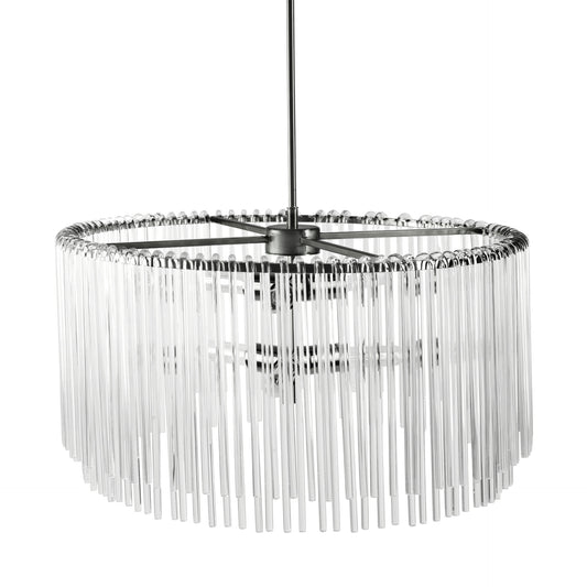 Anna Chandelier Silver | Glass - chandeliers