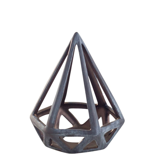 Hood I 7L x 7W Gray Geometric Triangle