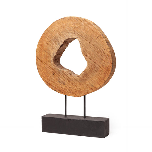Ironwood I (Large) 15L x 3W Natural Wooden Circular Object