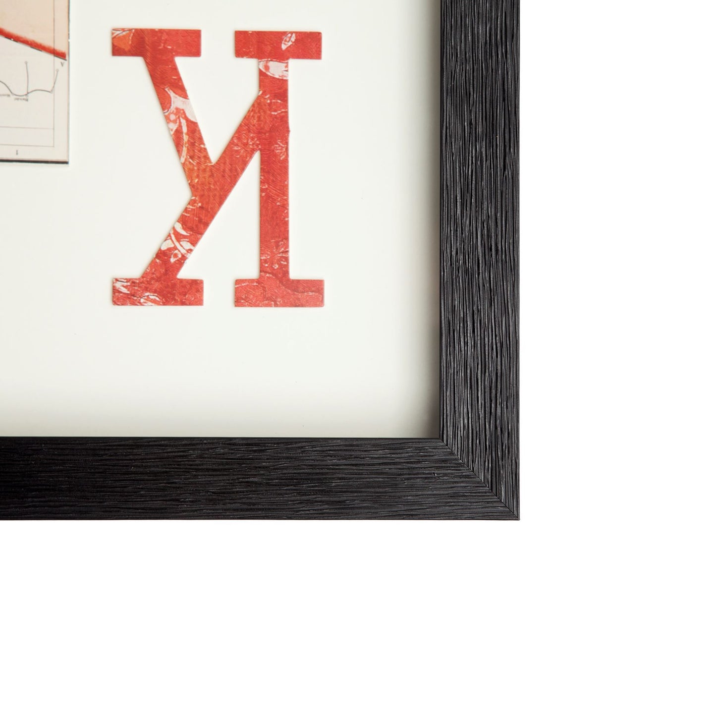 King of Diamonds II Playing Card a Paper Mosaik Collage Framed Art under Glass