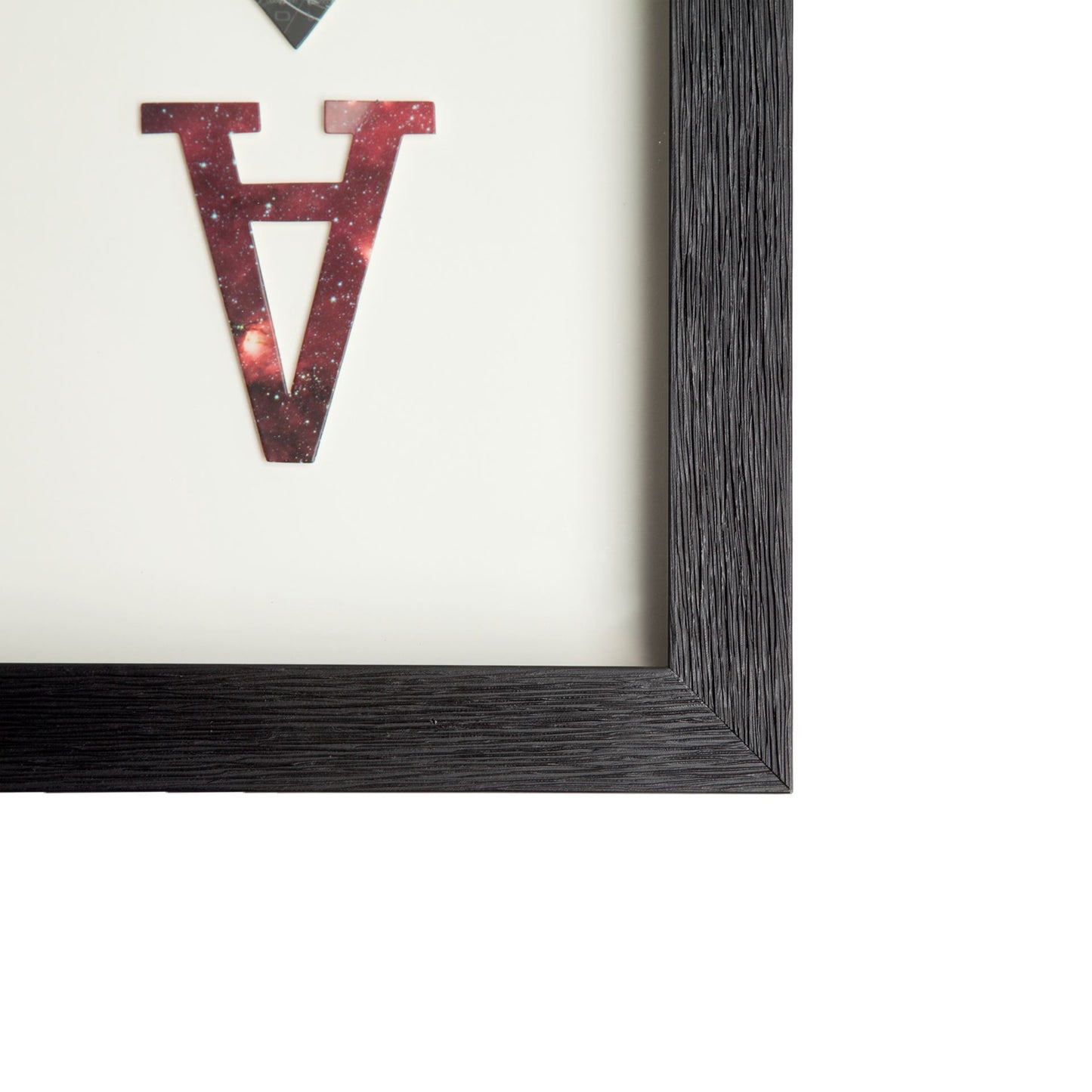 Ace of Spades II Playing Card a Paper Mosaik Collage Framed Art under Glass