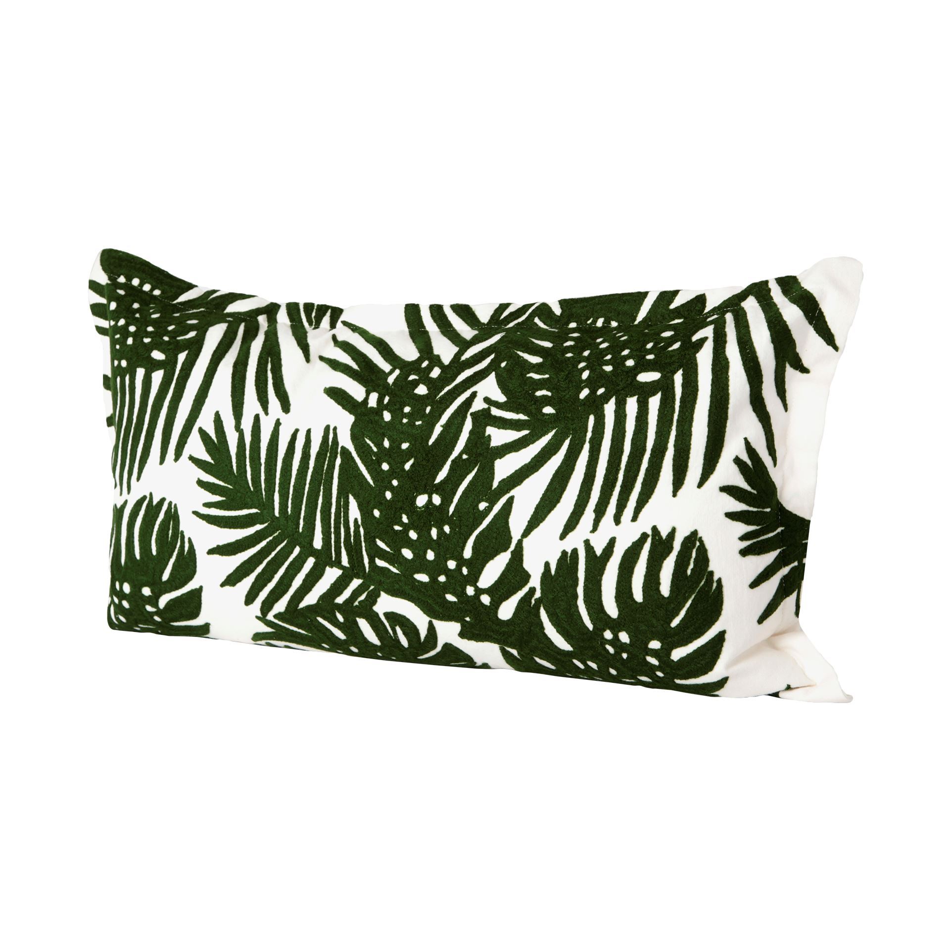 Boyle II 13x21 Green Tropical Palm Leaf Decorative Pillow Cover