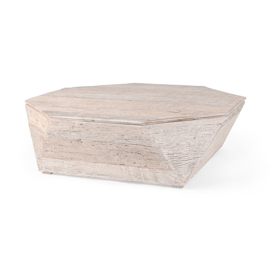 Esagono Coffee Table Reclaimed Wood - coffee-tables
