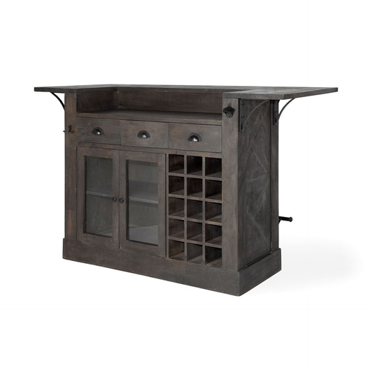 Cheers Kitchen Island Brown Wood - kitchen-islands