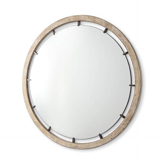 Sonance Wall Mirror Brown Wood | 46’’ - wall-mirrors-grouped