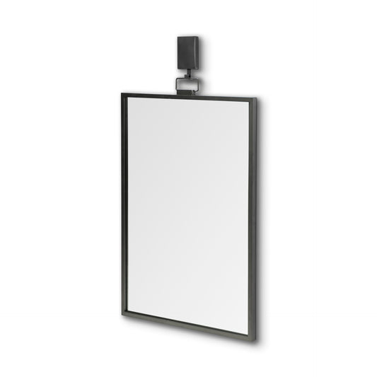 Grimm Wall Mirror Gray Metal | Rectangle - wall-mirrors-grouped