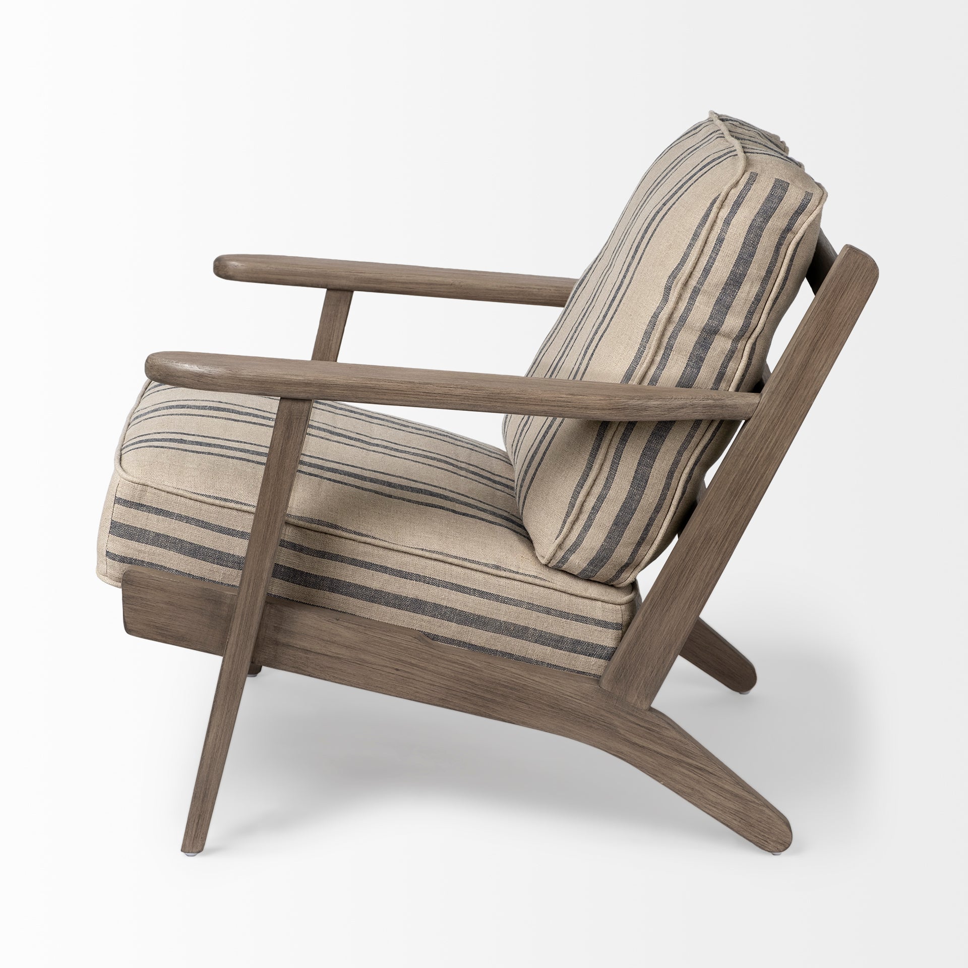 Olympus Accent Chair Brown Jute | Brown Wood - accent-chairs