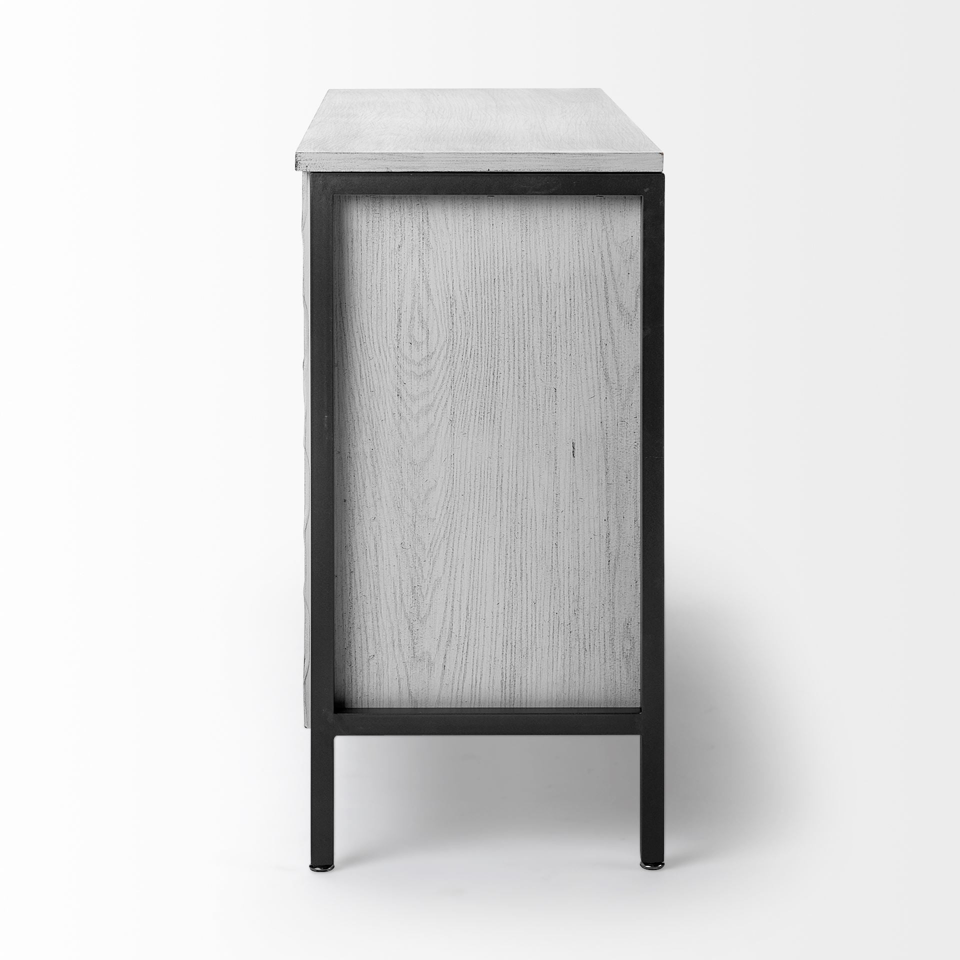 Savannah Gray Accent Cabinet 3 Door White | Gray Metal | 3 Door - acc-chest-cabinets