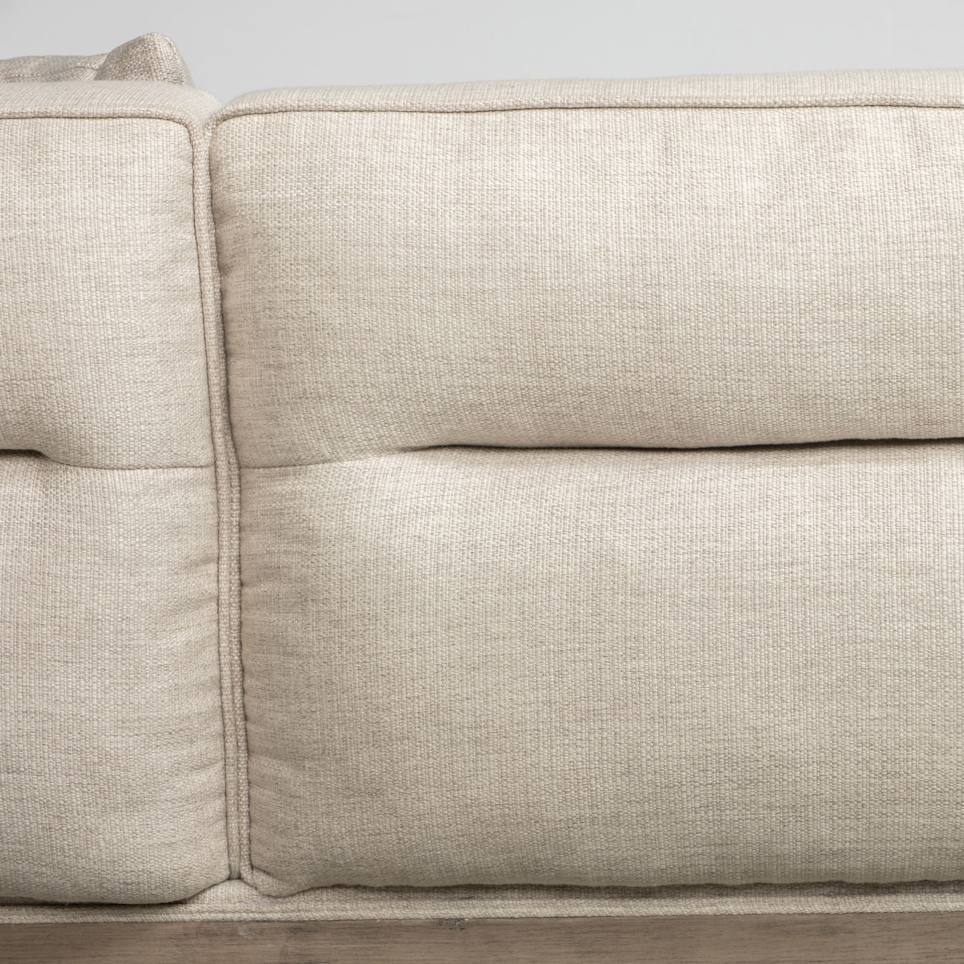 Denali IV 121" Beige Upholstered Wooden Frame Left Four Seater Sectional