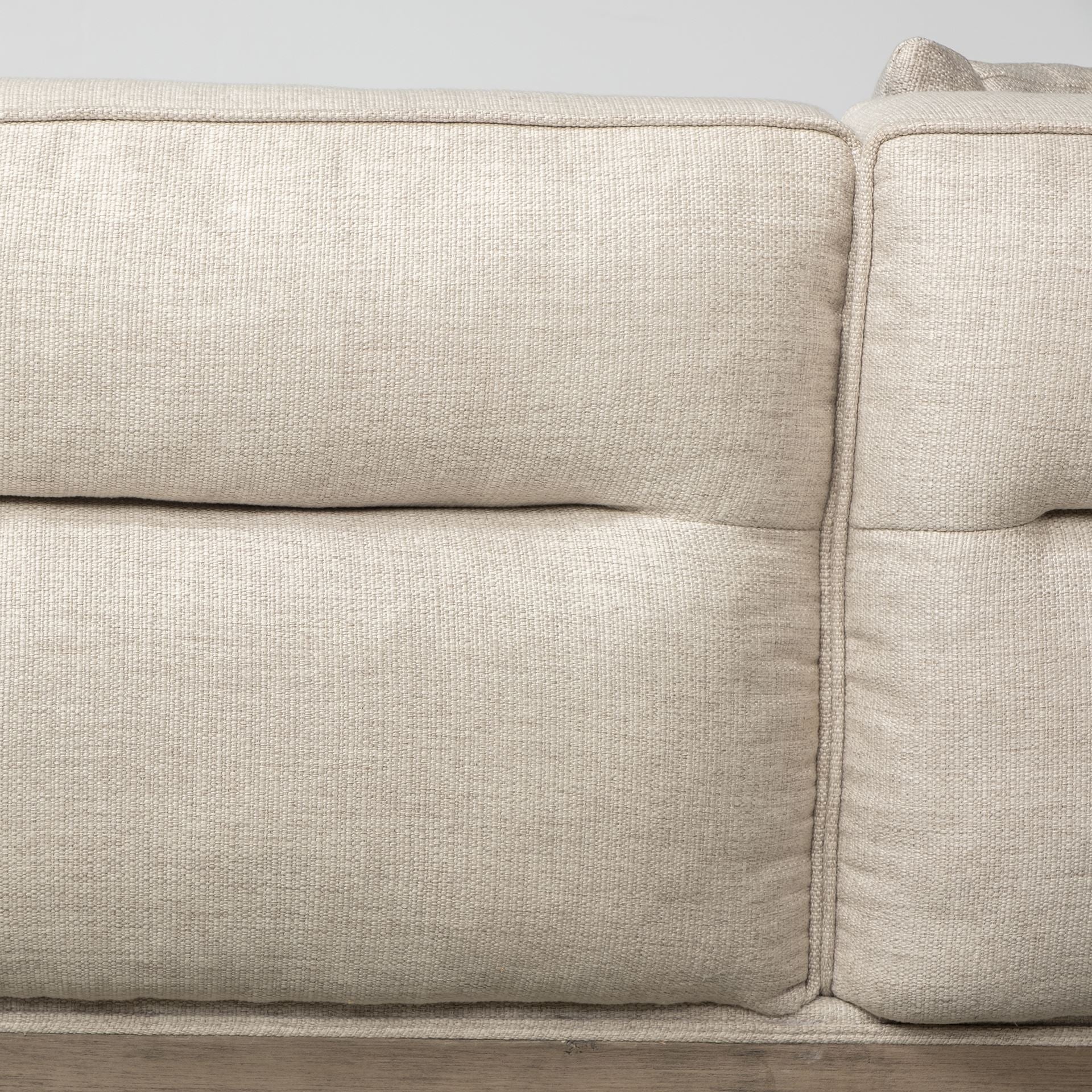 Denali III Beige Upholstered Wooden Frame Sectional