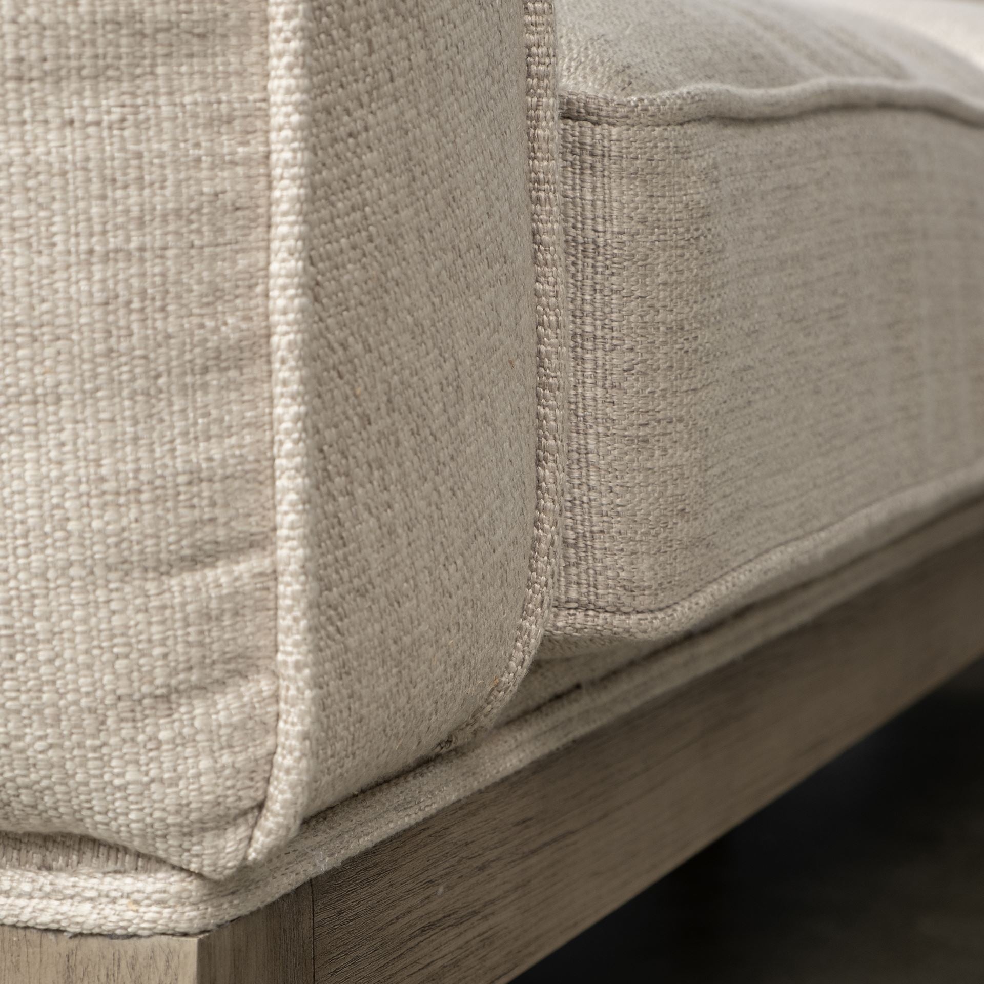 Denali III Beige Upholstered Wooden Frame Sectional
