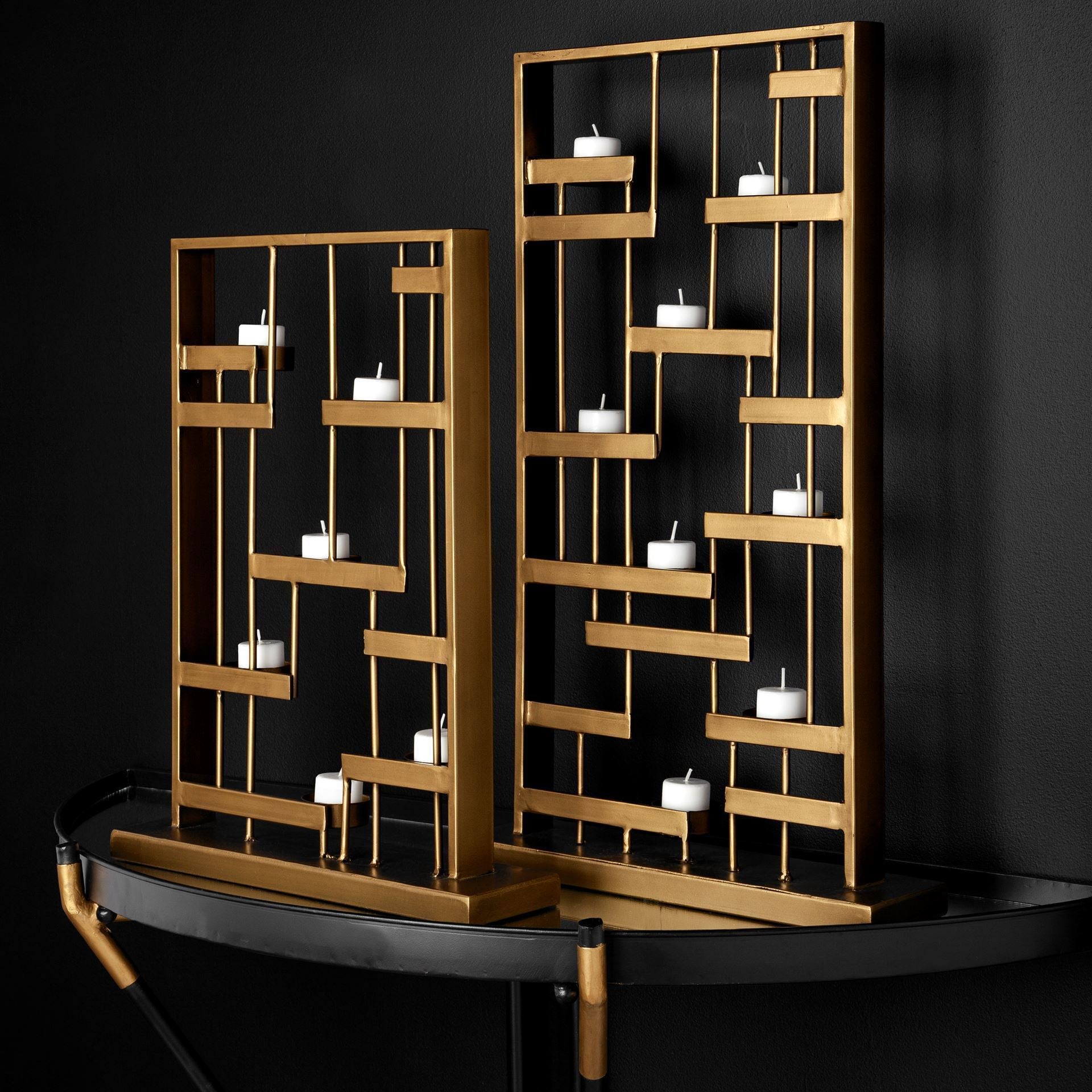 Marshall Wall Furniture Gold Metal | Black Metal | Mirror - wall-furniture