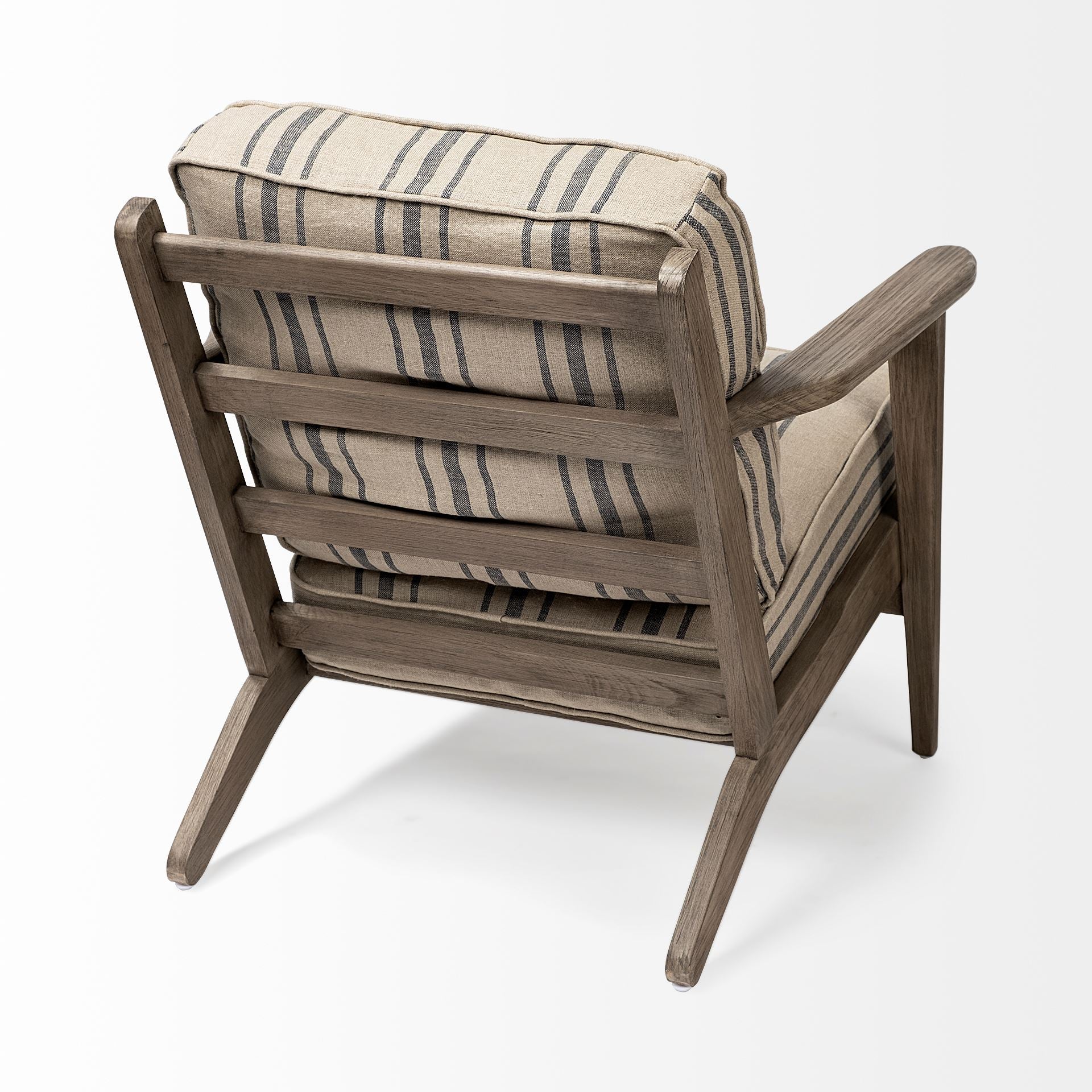 Olympus Accent Chair Brown Jute | Brown Wood - accent-chairs